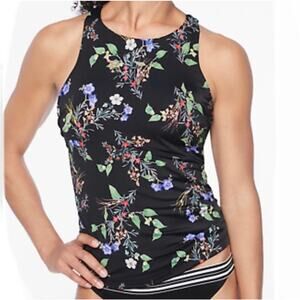 Athleta Maldives Gold Coast High Neck Swim Tankini Top Size 34B/C